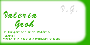 valeria groh business card